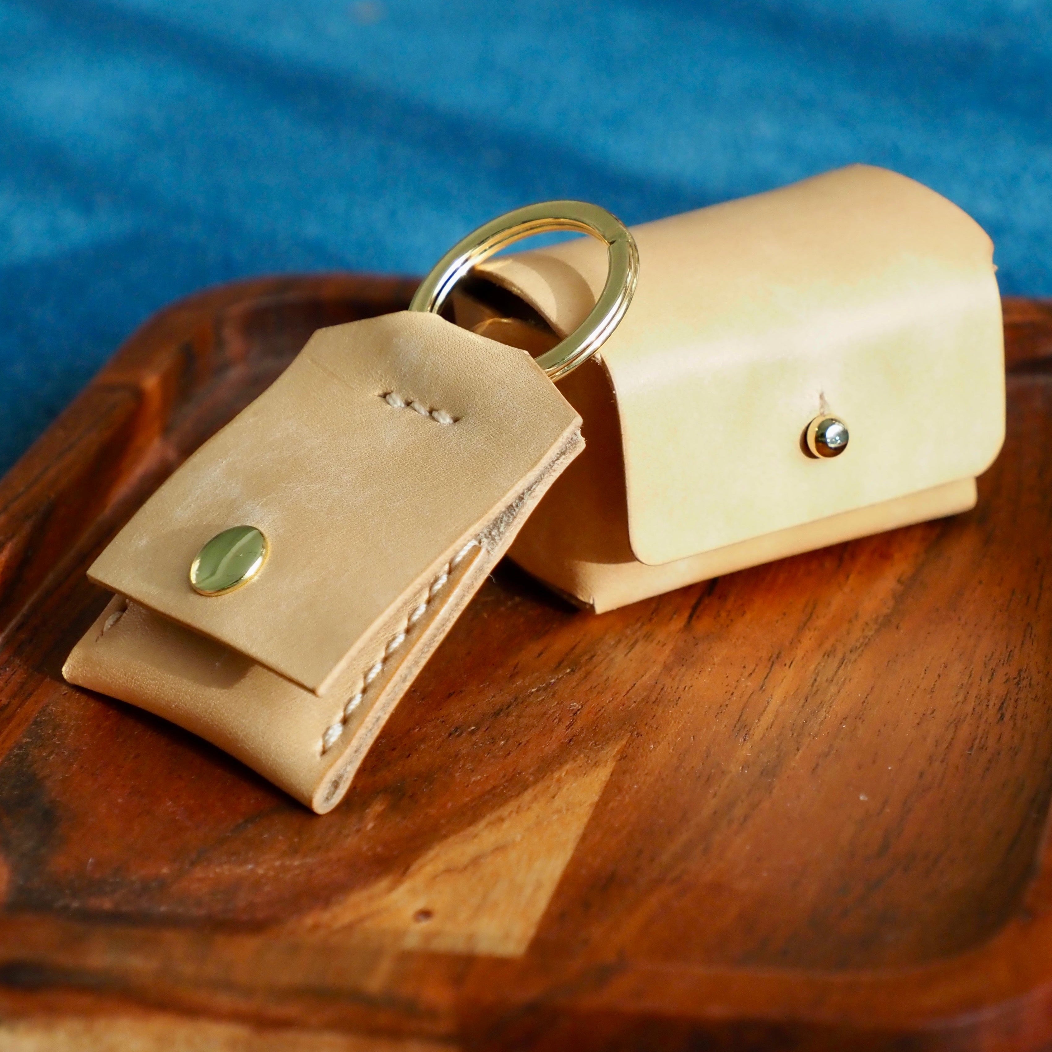 Combo Pochette À Bagues En Cuir