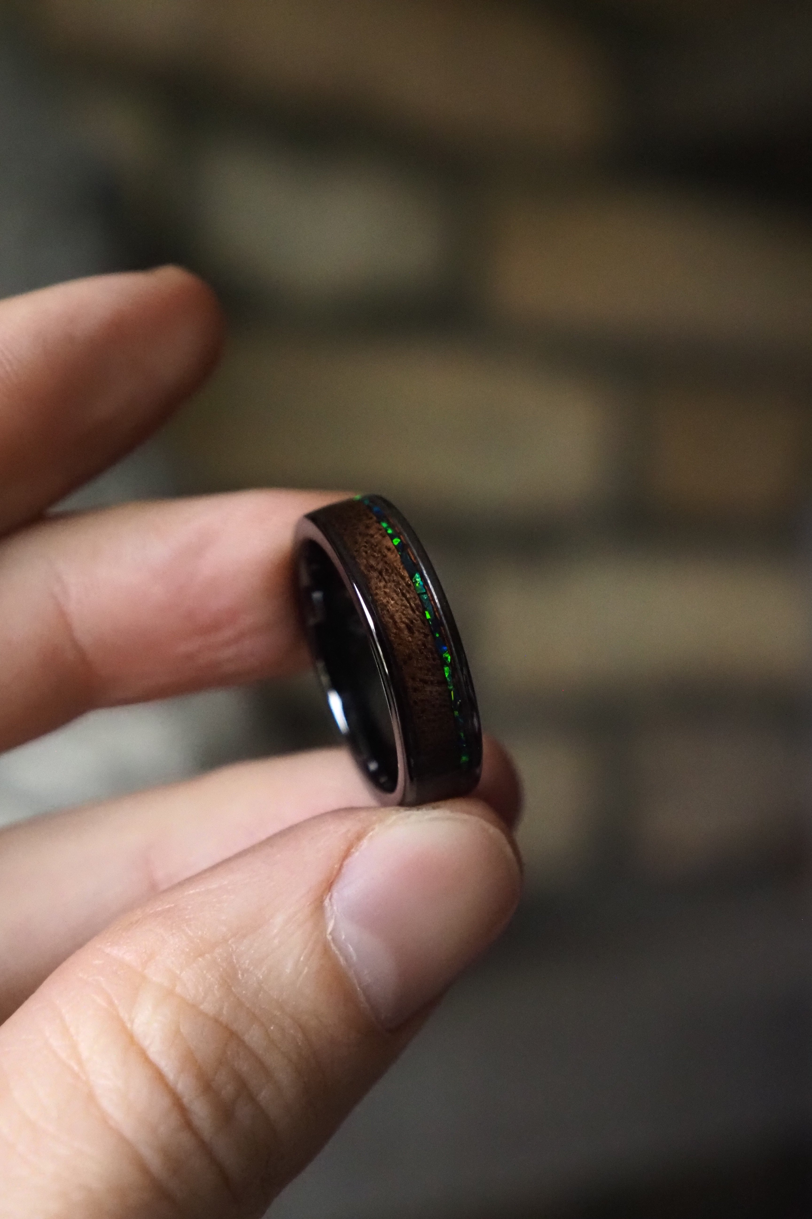 American Walnut + Ceramic & Bello Opal