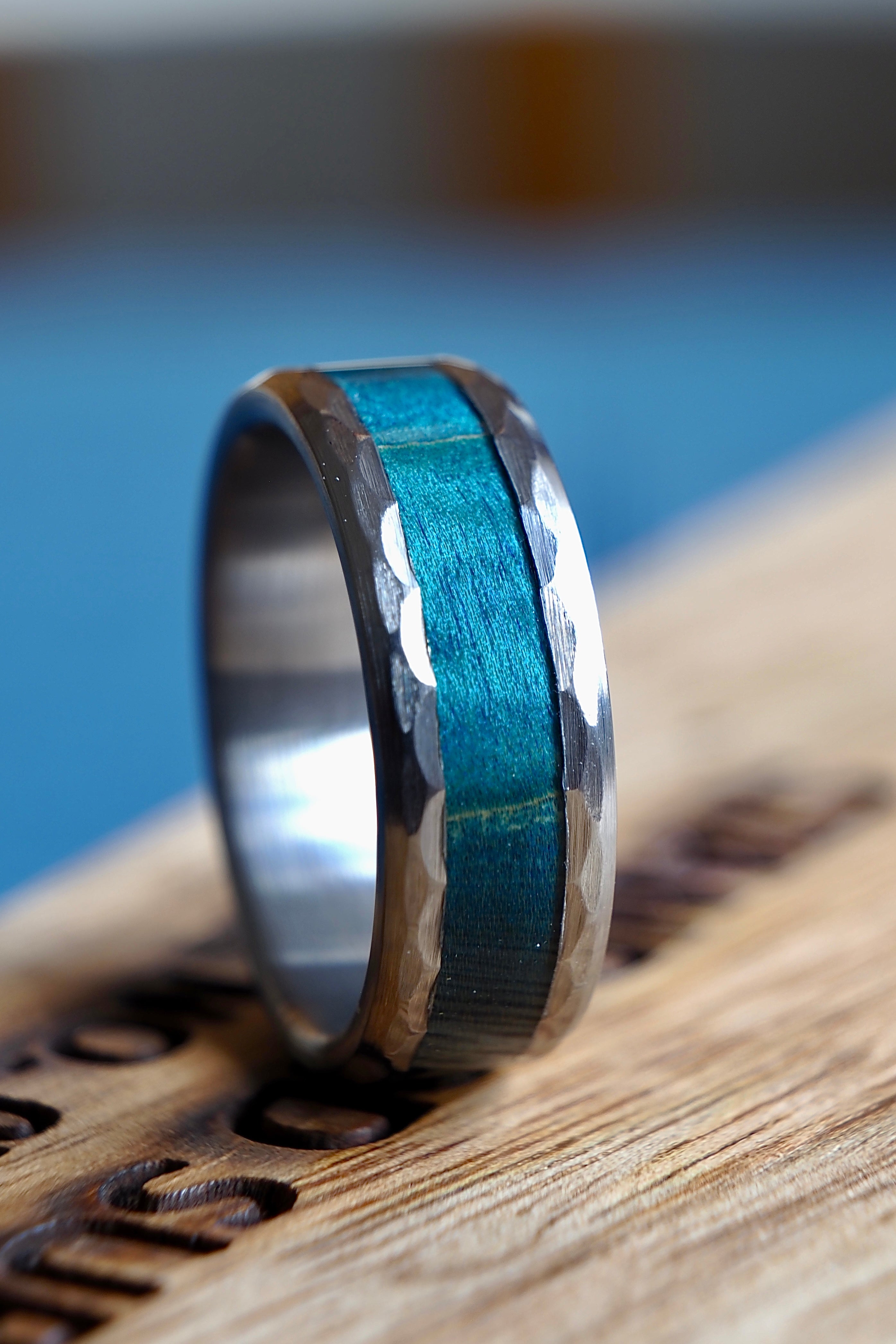 Blue Quilted Maple