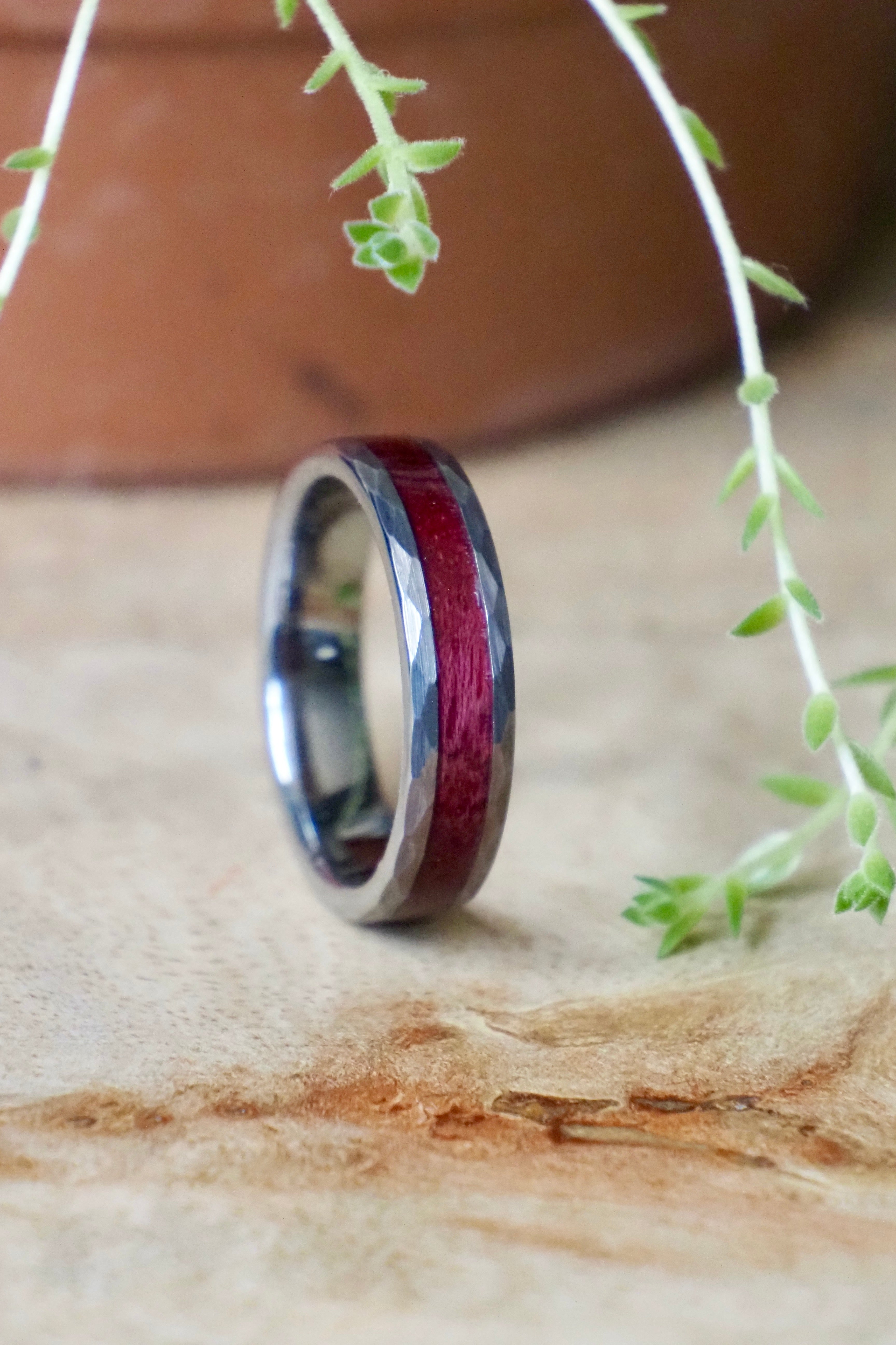 Amaranth + Faceted Tungsten