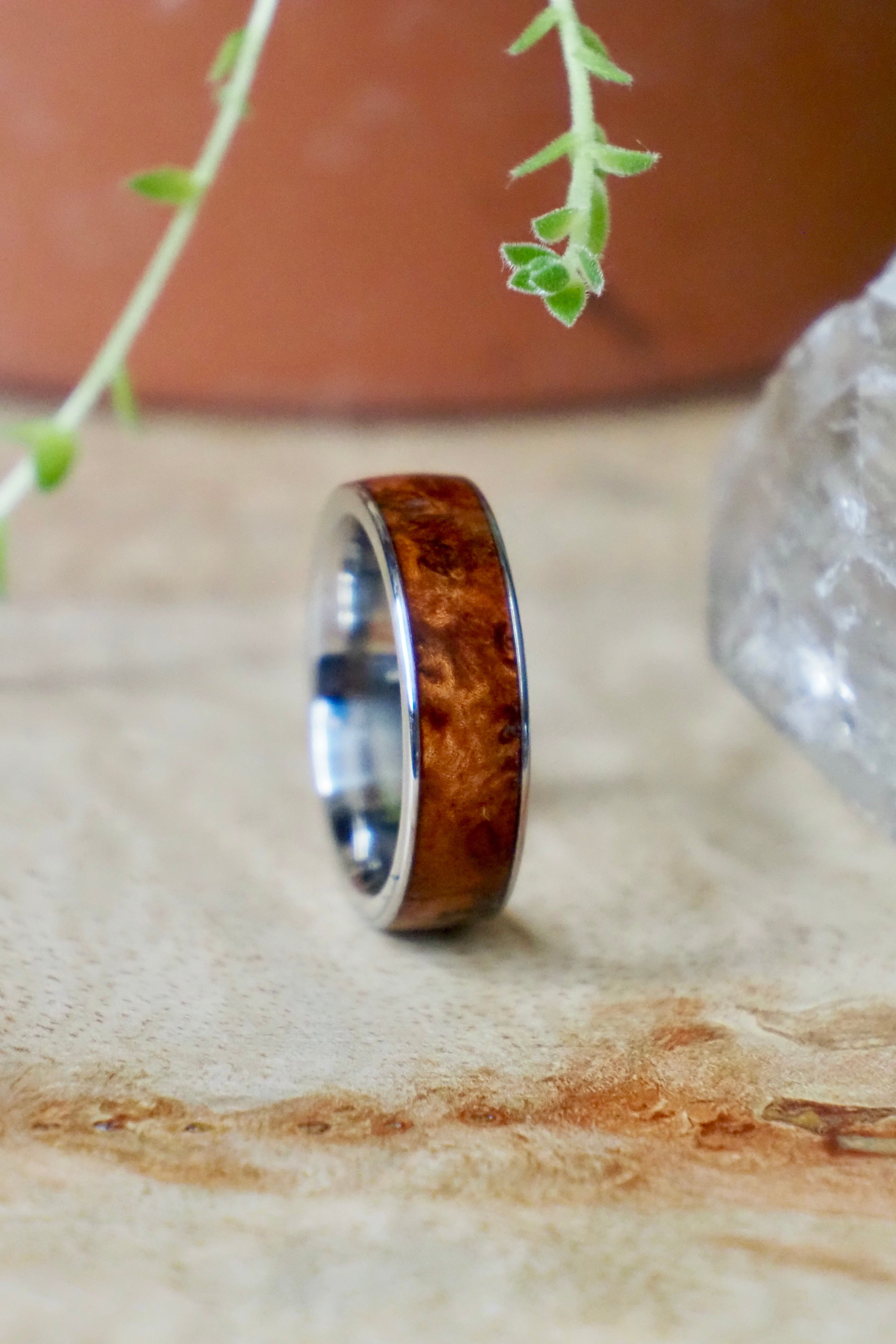 Amboyna Burl + Steel