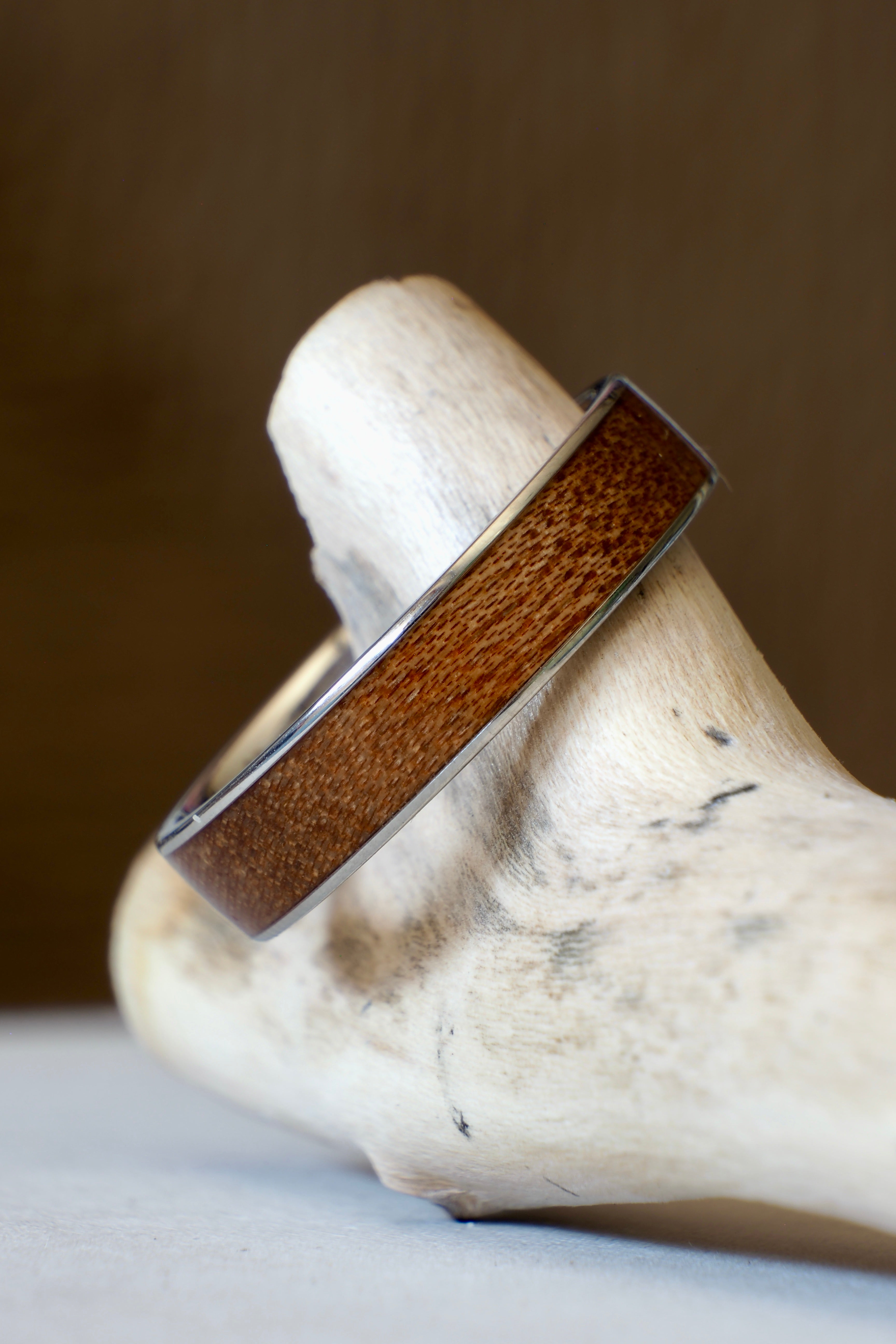 Sapele Mahogany + Steel