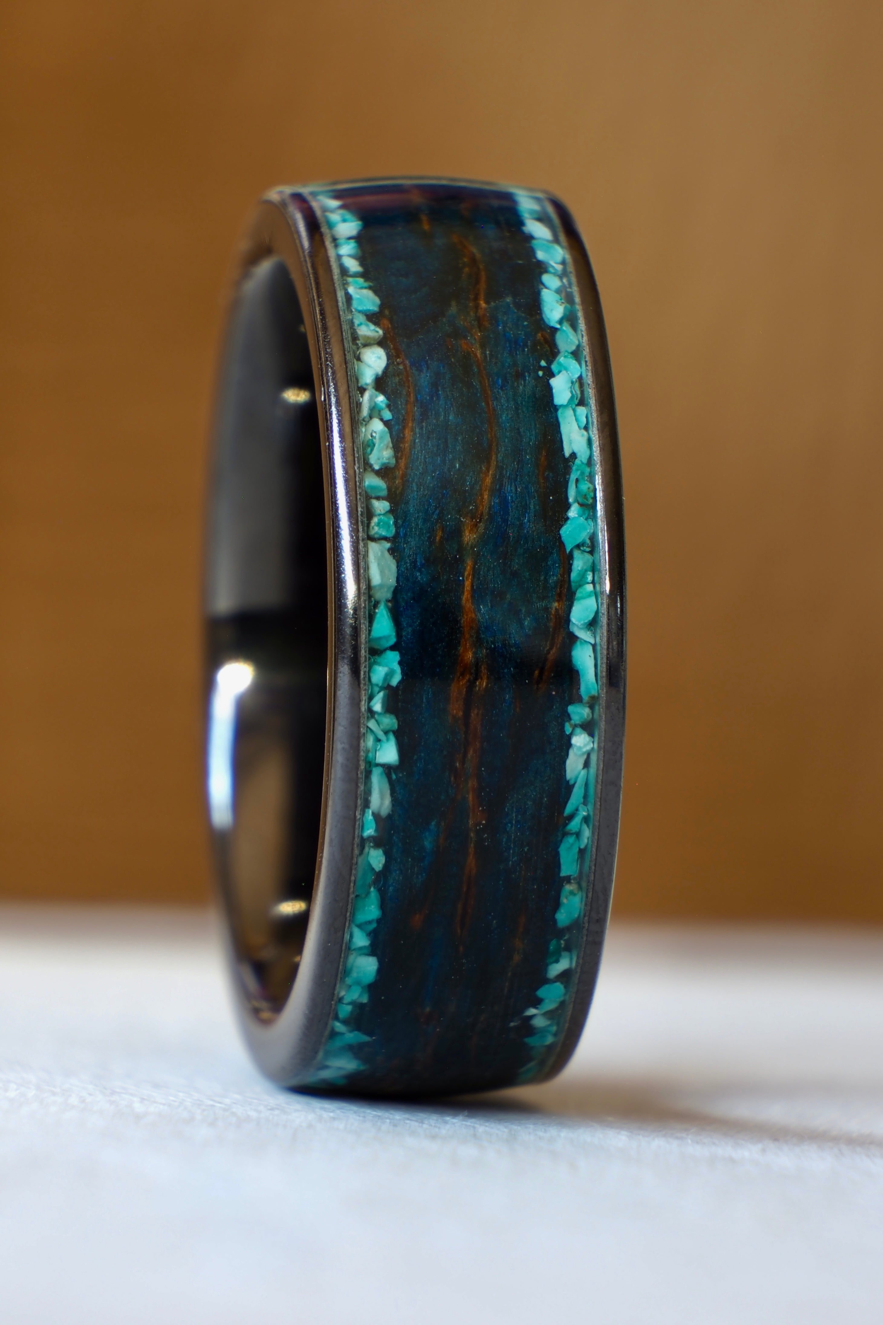 Birch + Ceramic & Chrysocolla
