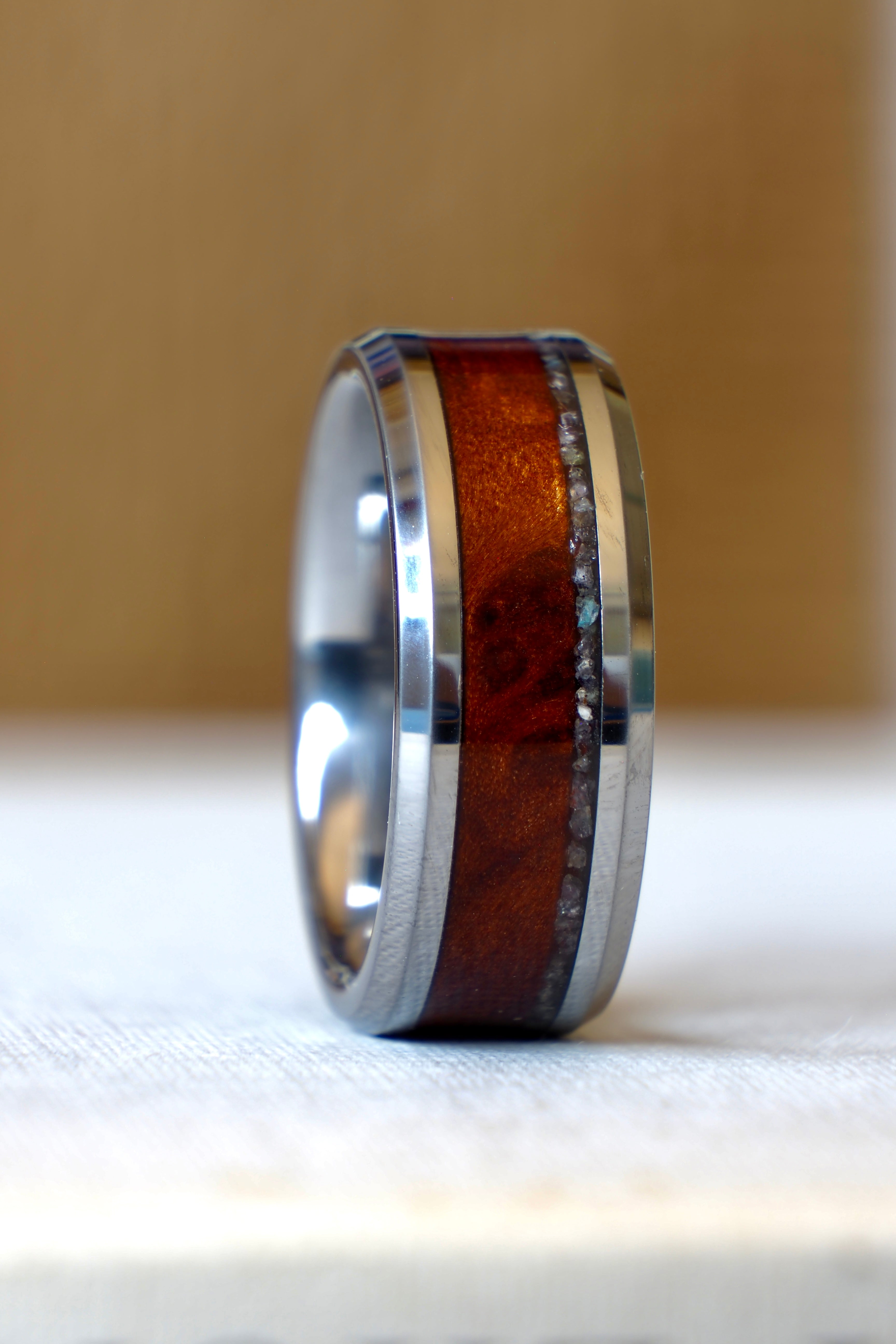Californian Redwood & Labradorite + Tungsten
