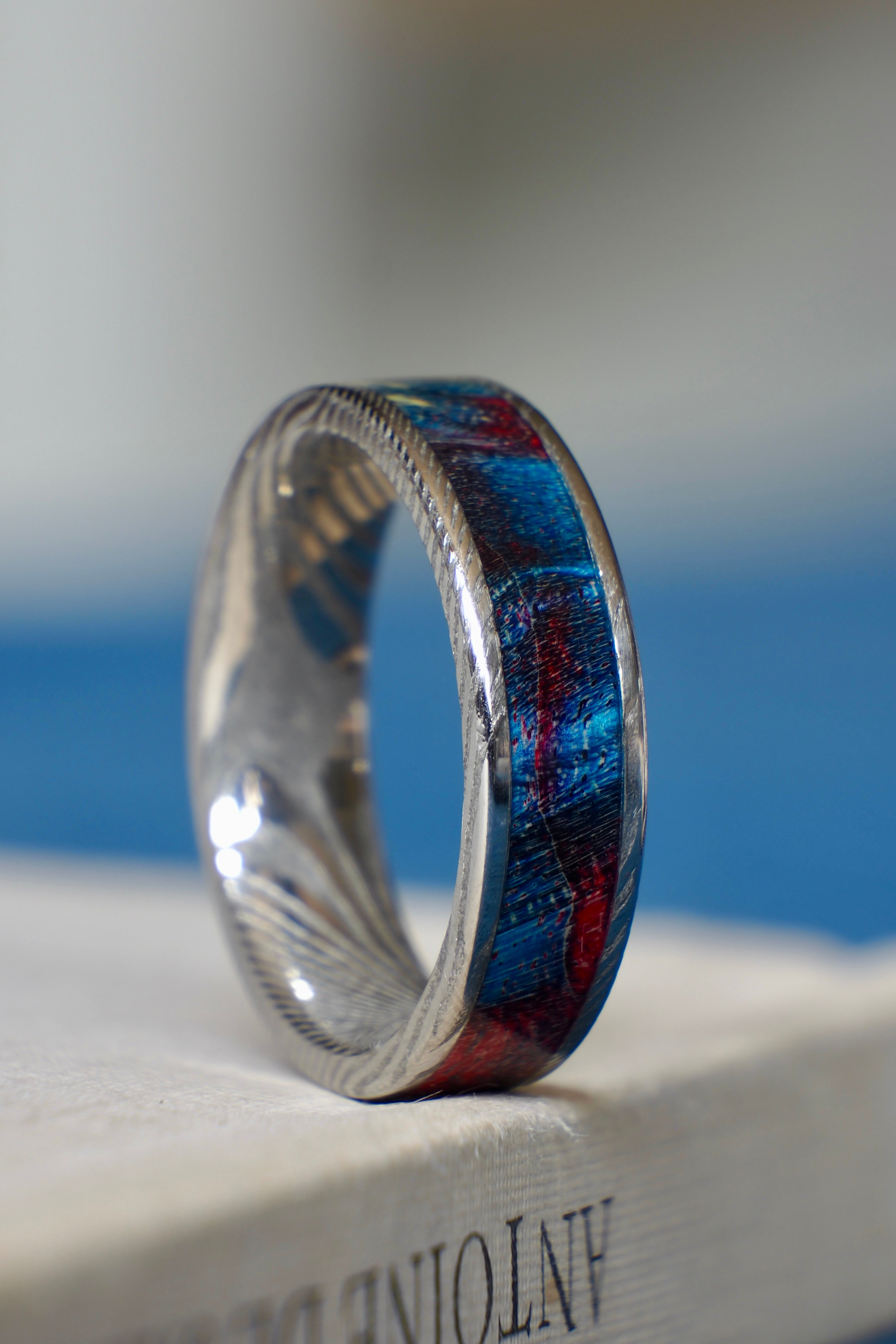 Maple + Damascus Steel