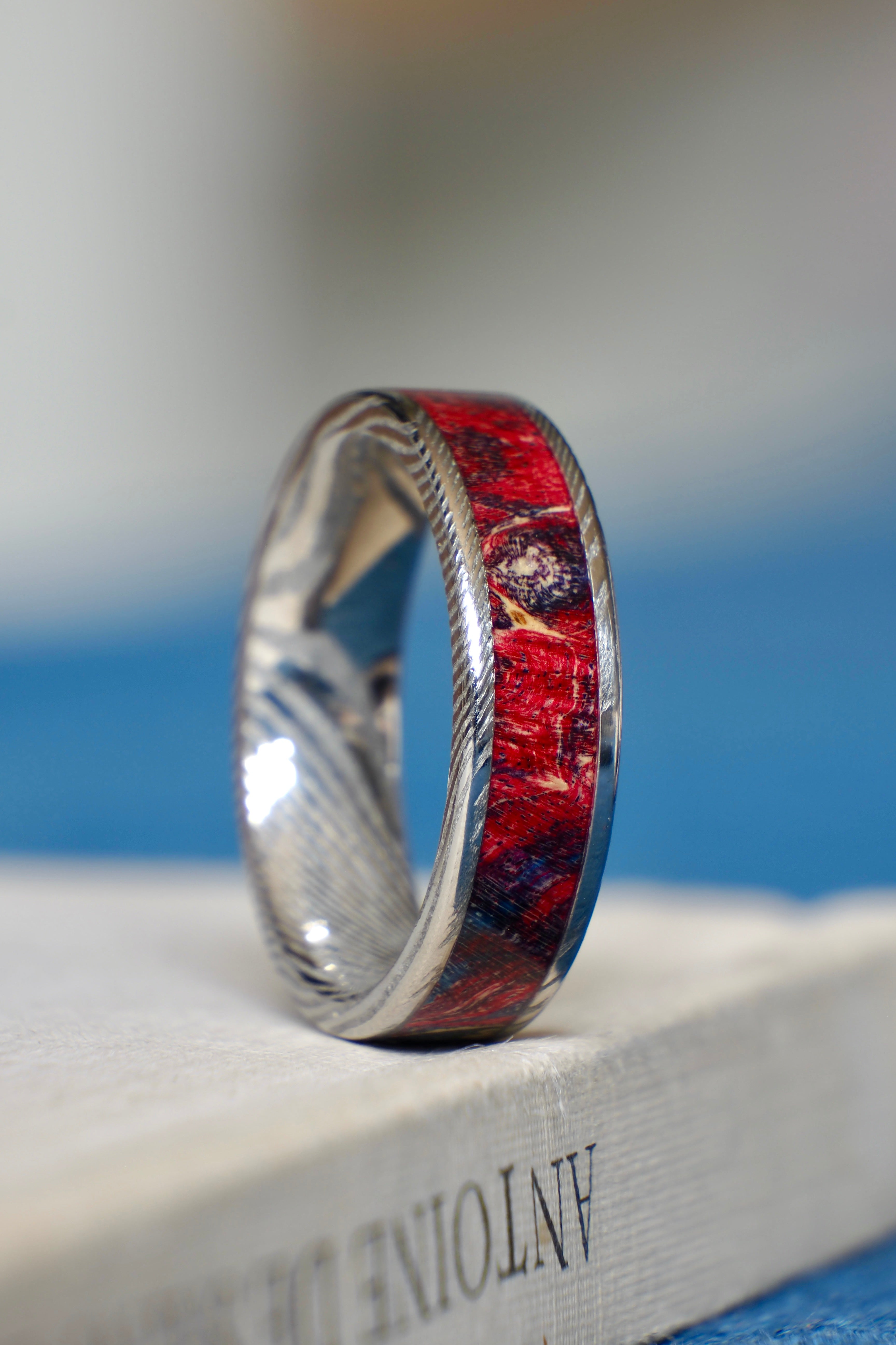 Maple + Damascus Steel