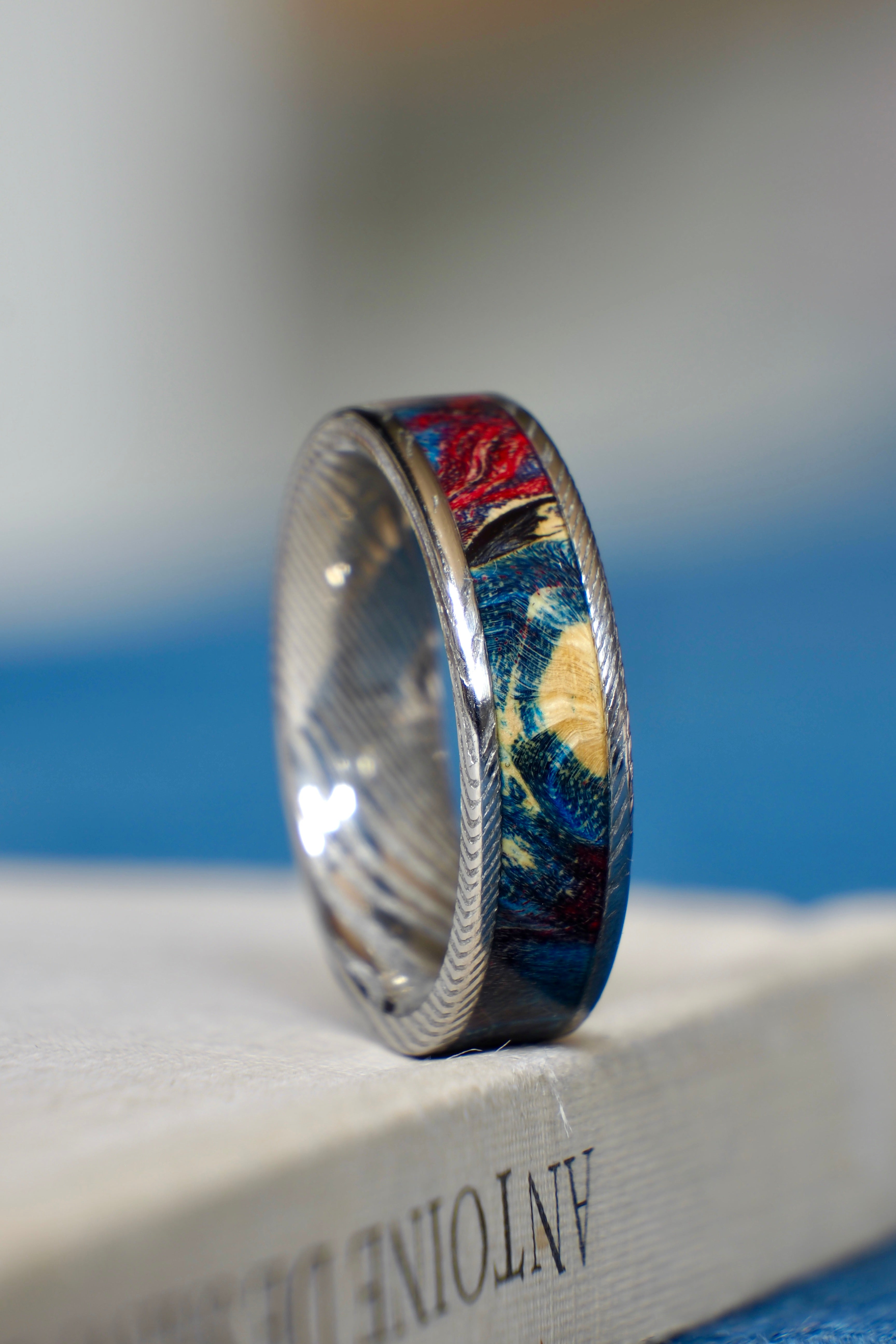 Maple + Damascus Steel