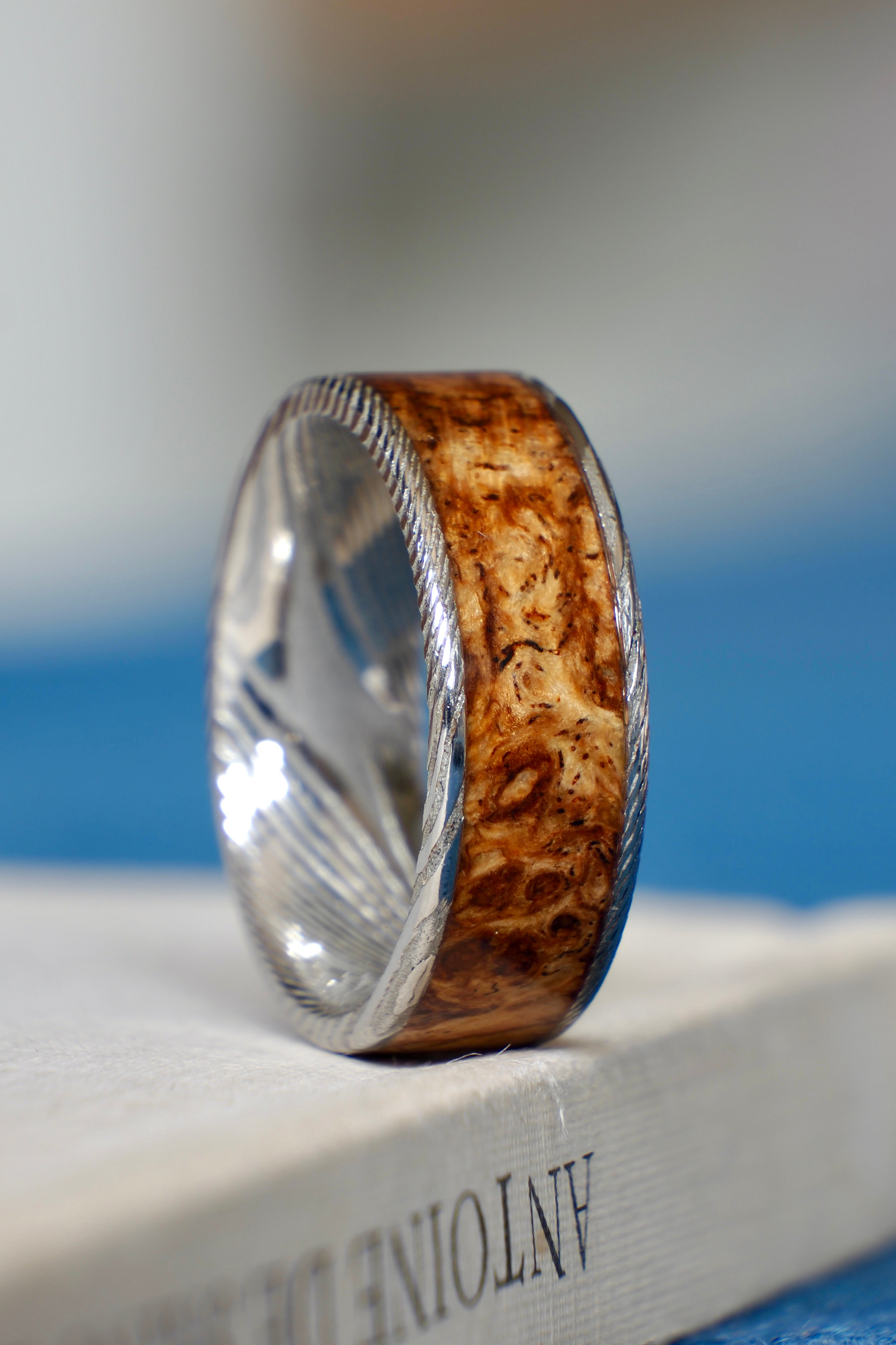 Amboyna + Damascus Steel