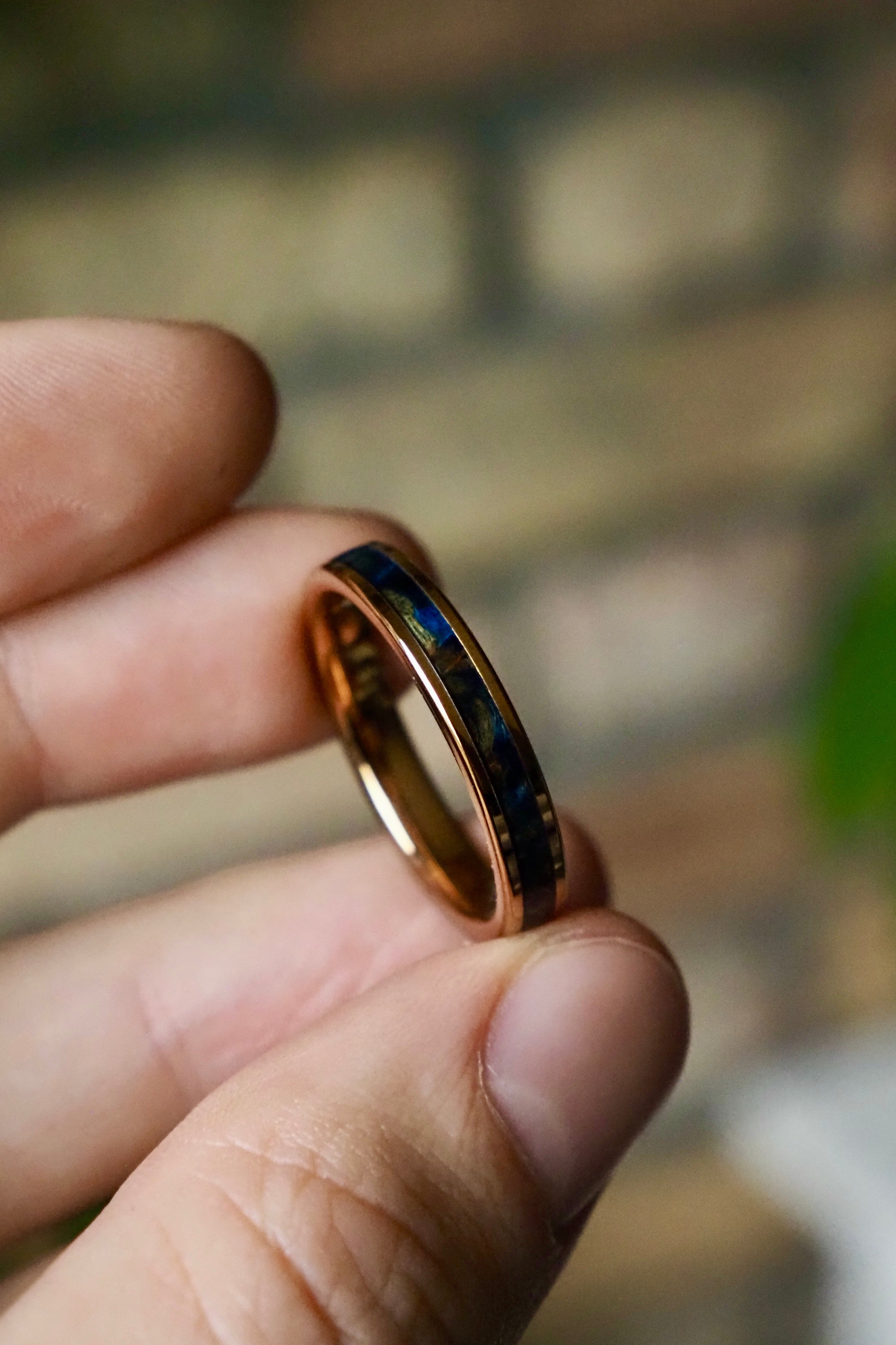 Birch + Rose Gold Tungsten
