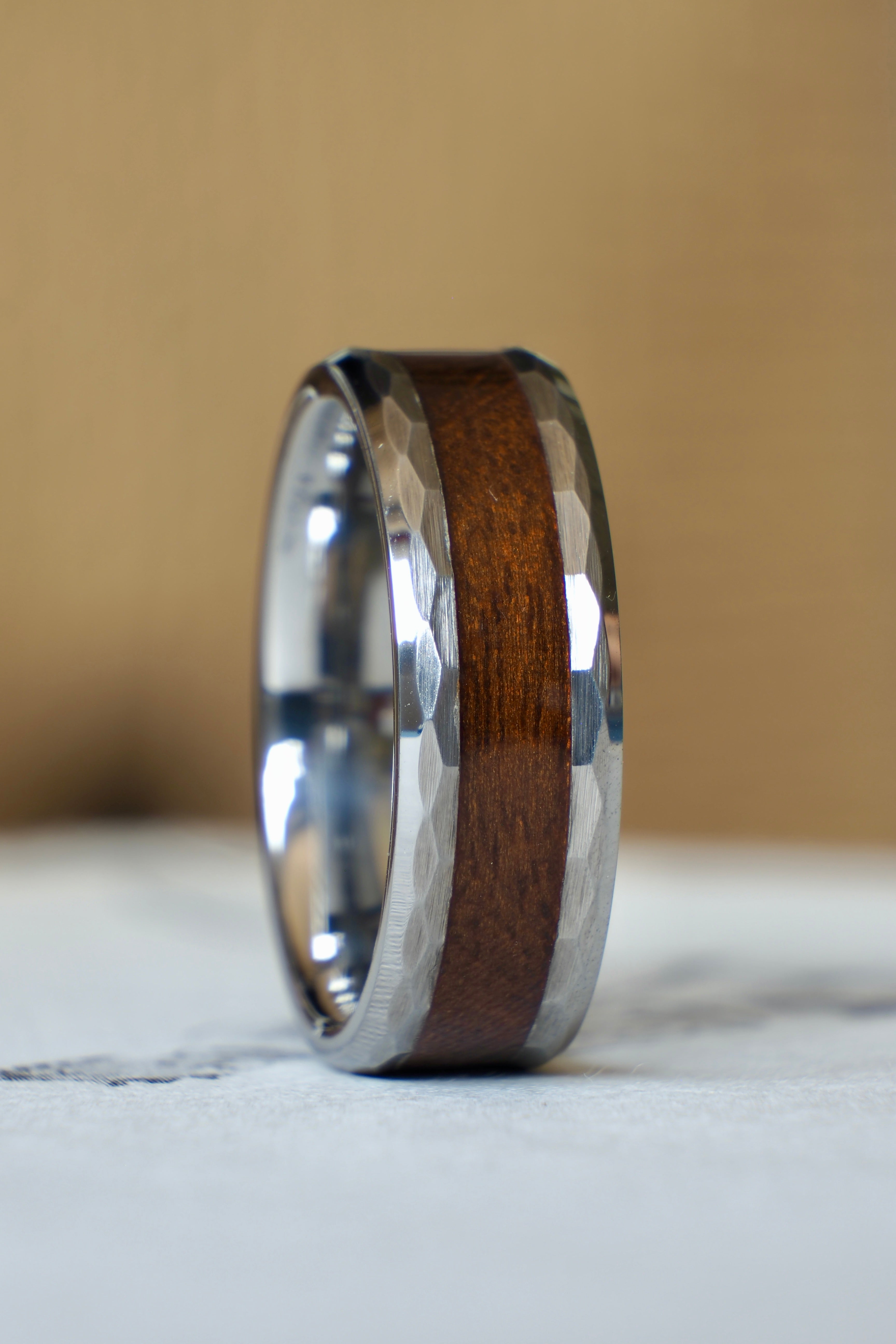 Mahogany + Faceted Tungsten