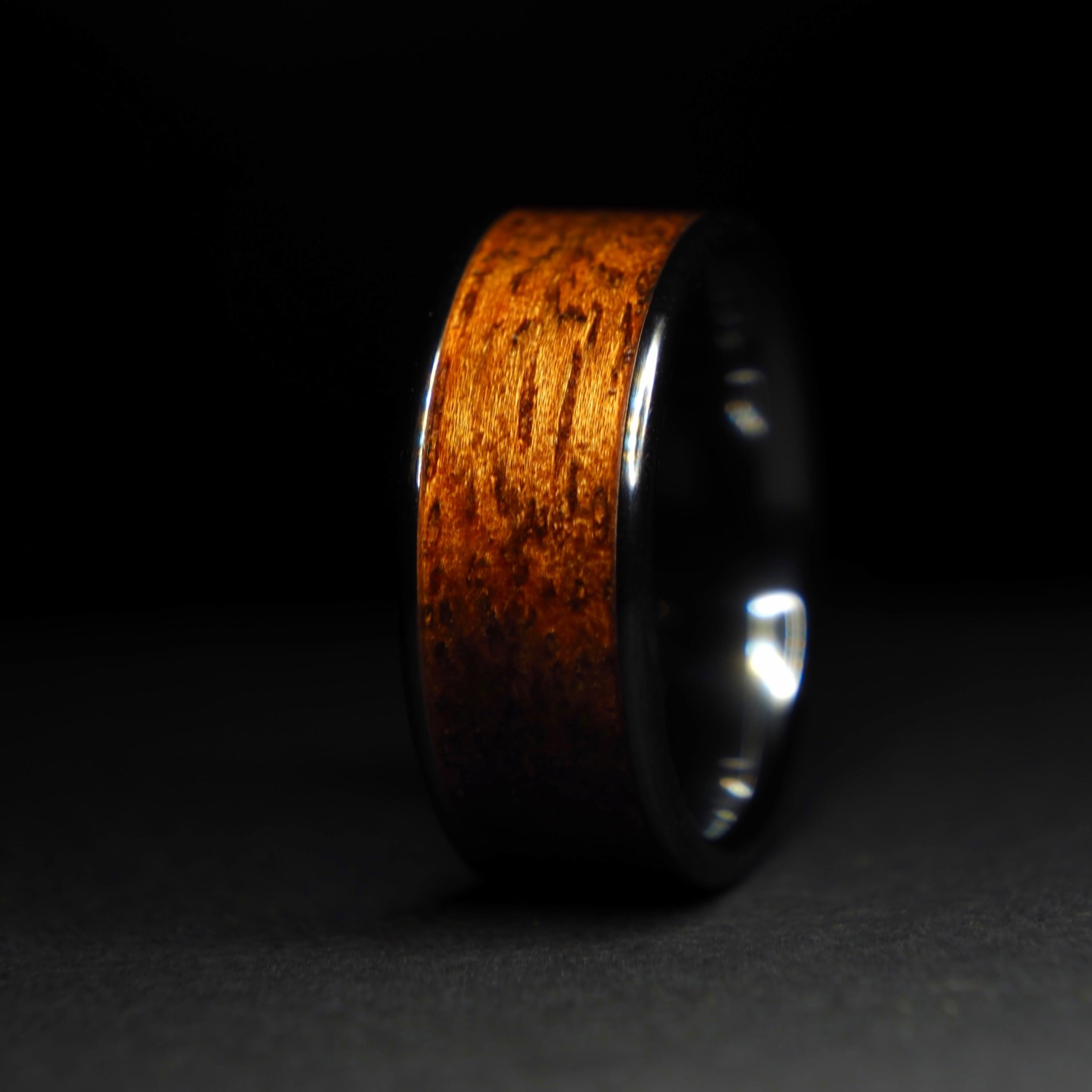 Gombe Mahogany + Ceramic – Woodfox Rings